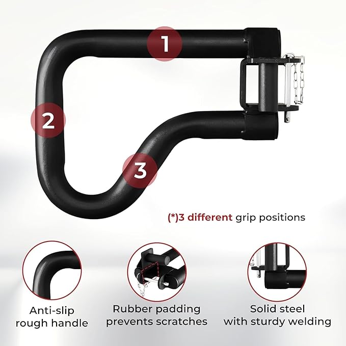 Yes4All Power Rack J-Hooks & Attachments – Heavy Duty Barbell Holders Compatible with 2x2 & 3x3 Power Racks for Home Gym