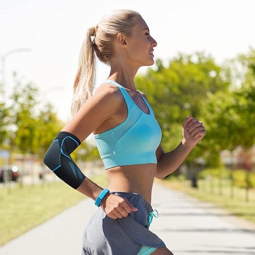 Arm Supports Sleeve,Elbow Compression Sleeve(1 Pair),Tennis Elbow Braces for Tendonitis and Tennis Elbow,Arm Supports golfer,tennis elbow relief for women & men,elbow sleeve for weightlifting