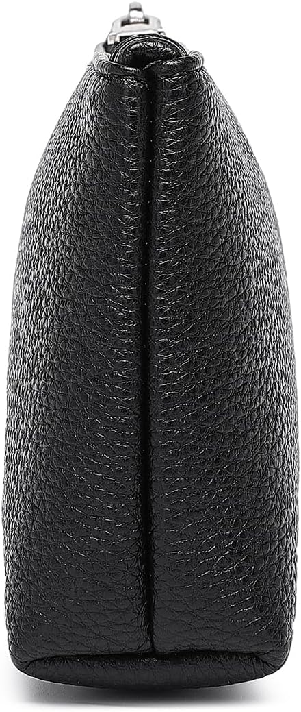 PU Leather Makeup Simple and Convenient Handbag Small Exquisite Storage Bag (Pu/Black)