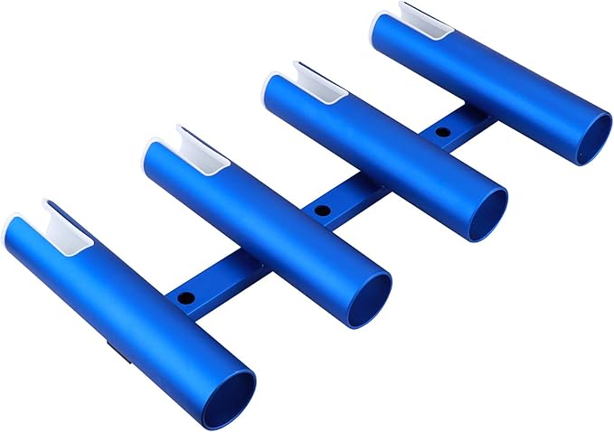 Aluminium Wall-Mounted Fishing Rod Holder for Boat, Garage & Marine - Holds Rods & Poles