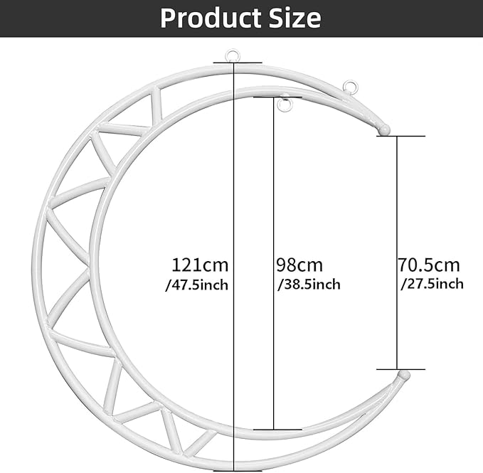PRIOR FITNESS Aerial Moon Lyra Hoop Set
