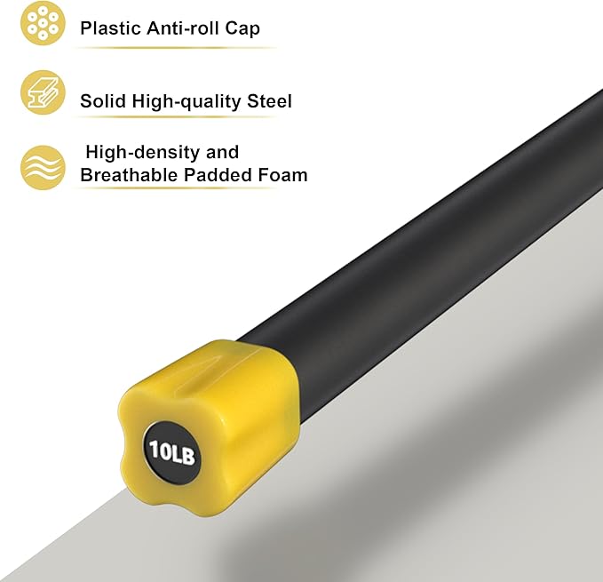 Total Body Workout Weighted Bar Weighted Workout Bar Weighted Exercise Bar, Multiple Sizes