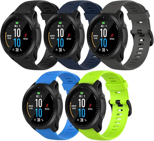 Band for Garmin Forerunner 945, Soft Silicone Replacement Watch Band Strap for Garmin Forerunner 935 Smart Watch (No Tracker)