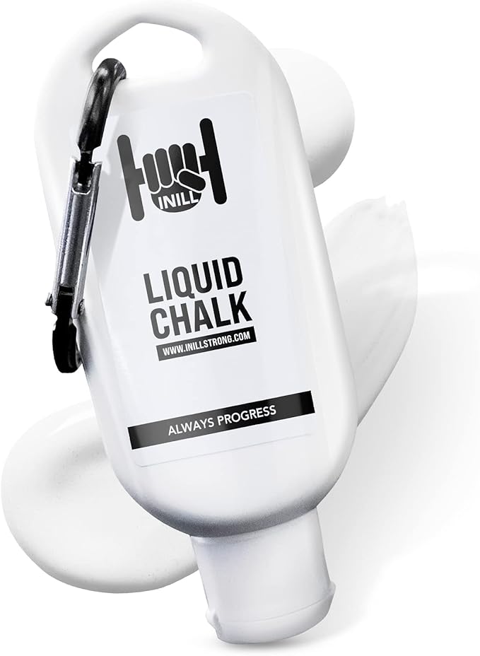 Inill - Liquid Chalk for Weightlifting, Powerlifting, and Rock Climbing, Non-Toxic and Non-Staining, Gym Chalk for Exercise and Workout, Lifting Chalk - 50 ml