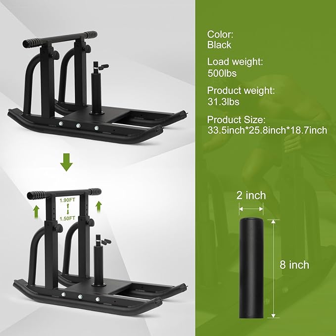 Weight Sled, Fitness Sled, Fitness Strength Training Sled,Adjustable 1" and 2" Weight