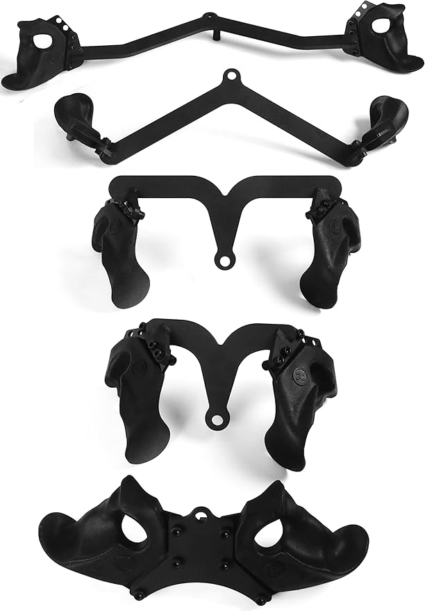 Multi-Function Adjustable Power Cage with J-Hooks, Safety Straps and Optional LAT Pulldown Attachment and Cable Crossover, Multiple Styles