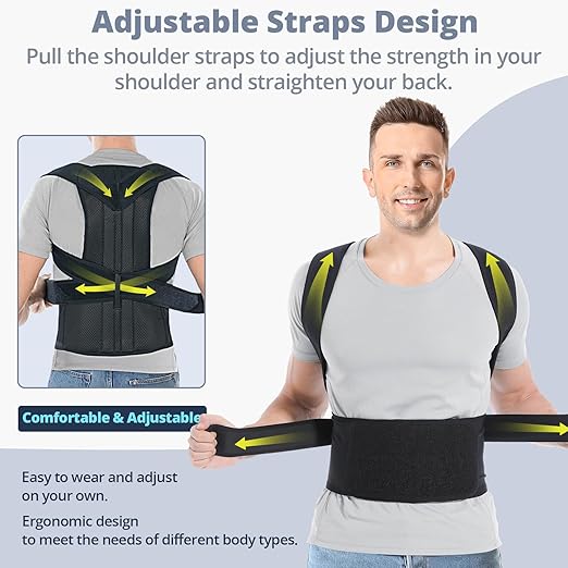 Back Brace Posture Corrector for Women and Men Back Lumbar Support Shoulder Posture Support for Improve Posture Provide and Back Pain Relief