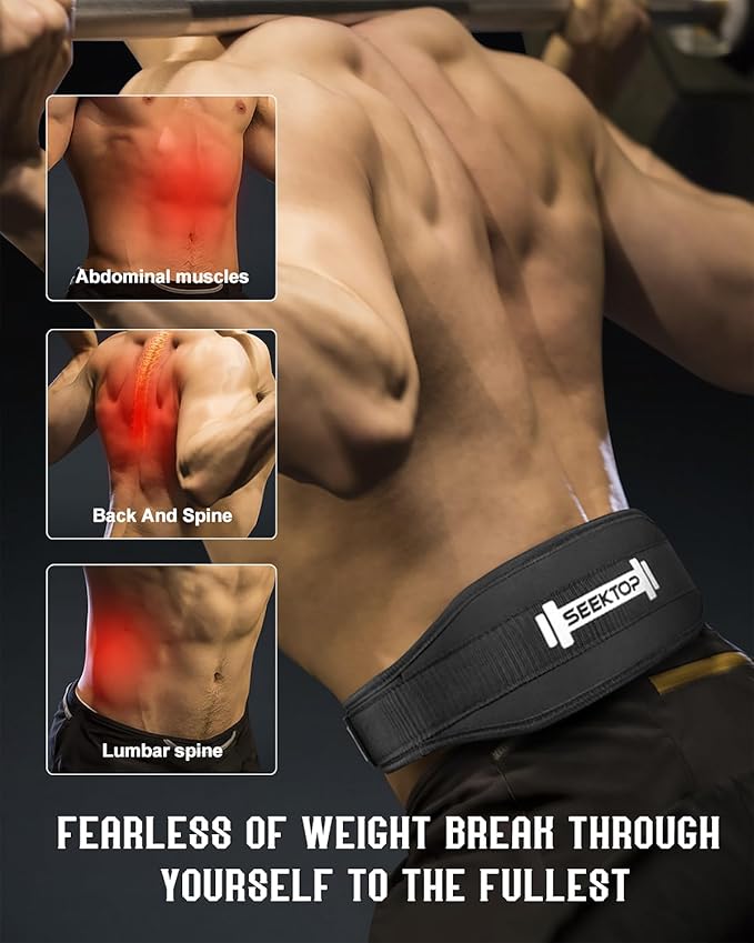 Seektop Weight Lifting Belt - Gym Lifting Belt 4 Inch