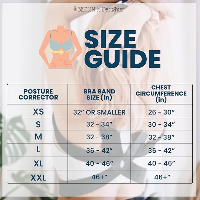 Posture Corrector - Fully Adjustable Breathable Clavicle Chest Back Support Brace for Improves Posture & Provide Lumbar Support Back Pain Relief - Perfect for Men & Women - X Small