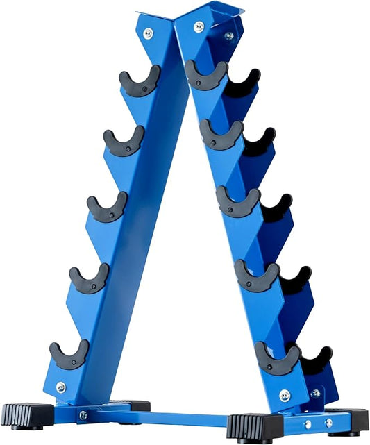 Barbell A-Frame Dumbbell Weight Rack, Dumbbell Rack Stand Only, Weight Rack for Dumbbells 5 Tier with 500 LB Weight Capacity, Home Gym Storage Solution