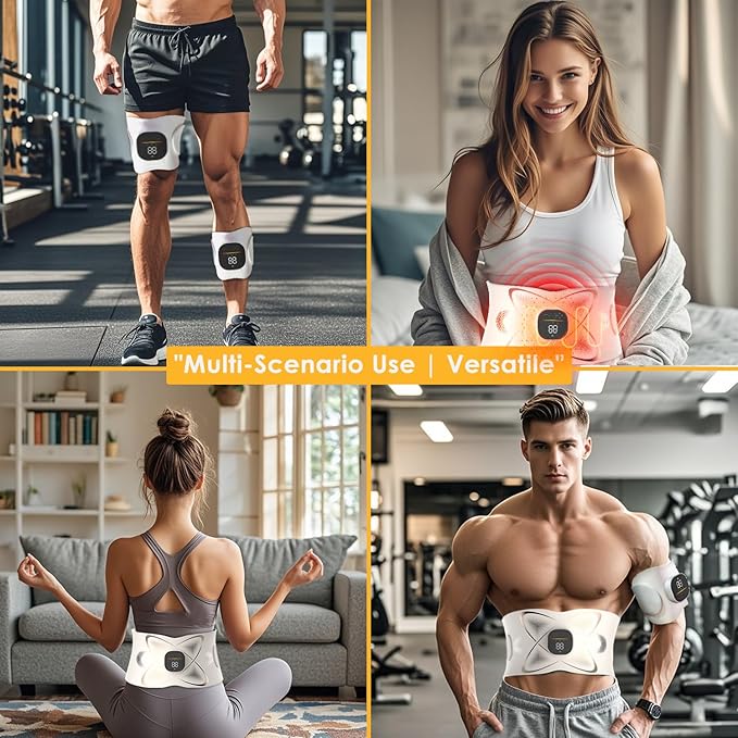 Portable Abdominal Training Belt with Heating Pad