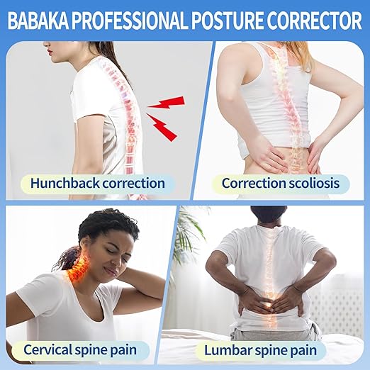 Posture Corrector for Women and Men, Adjustable Full Back Straightener, Back Brace for Upper and Lower Back Pain Relief, Scoliosis, Dowagers Hump, Hunchback, Thoracic, Spine Corrector (Small)