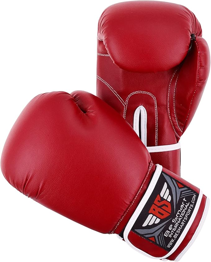 Be Smart Kids Boxing Gloves 4-12 Years 4oz 6oz Training Gloves for Children Sparring Youth Boxing Gloves Junior Training Mitts Punch PU Leather MMA Muay Thai Kick Boxing