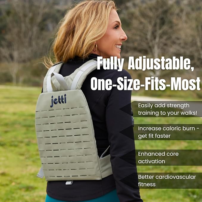 Weighted Vest for Women & Men - 7lb Adjustable Weighted Vest for Walking, Running & Workouts - Evenly Distributed Weight for Comfort & Performance, Includes Carry Pack & Starter Plate