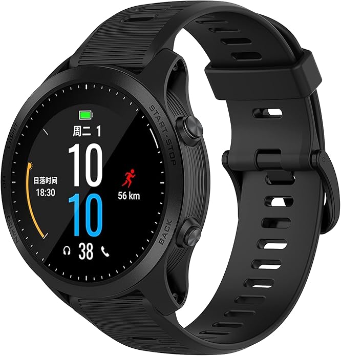 Band for Garmin Forerunner 945, Soft Silicone Replacement Watch Band Strap for Garmin Forerunner 935 Smart Watch (No Tracker)