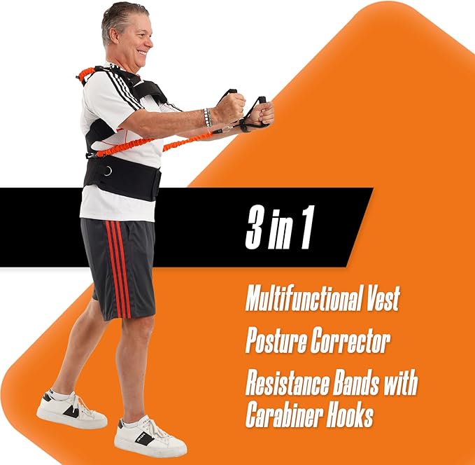 Multifunctional Vest - Muscle Strength and Posture Correction 3-in-1 Vest,