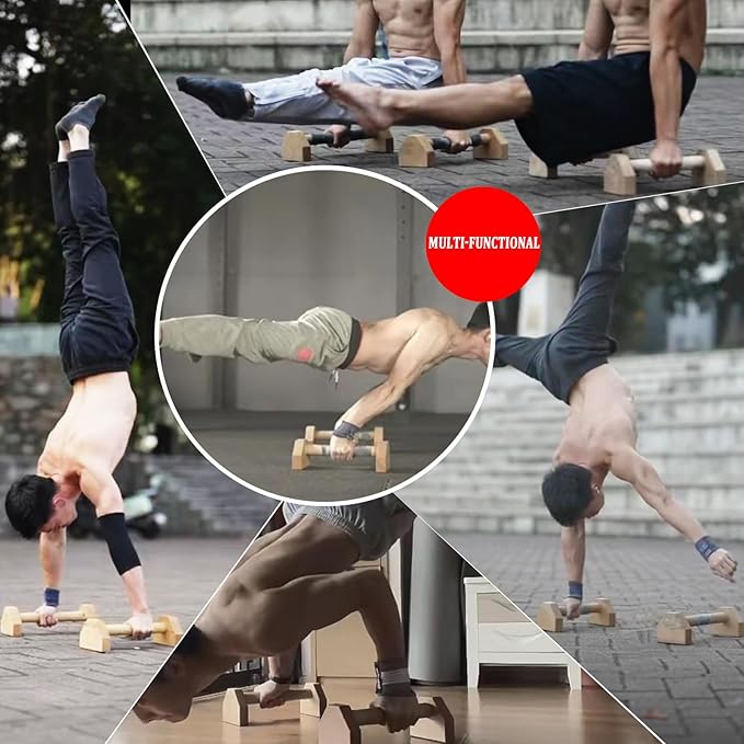 Wooden Parallettes Push Up Bars