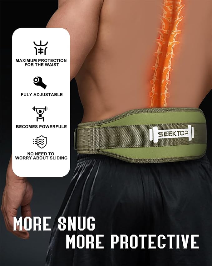 Seektop Weight Lifting Belt - Gym Lifting Belt 4 Inch