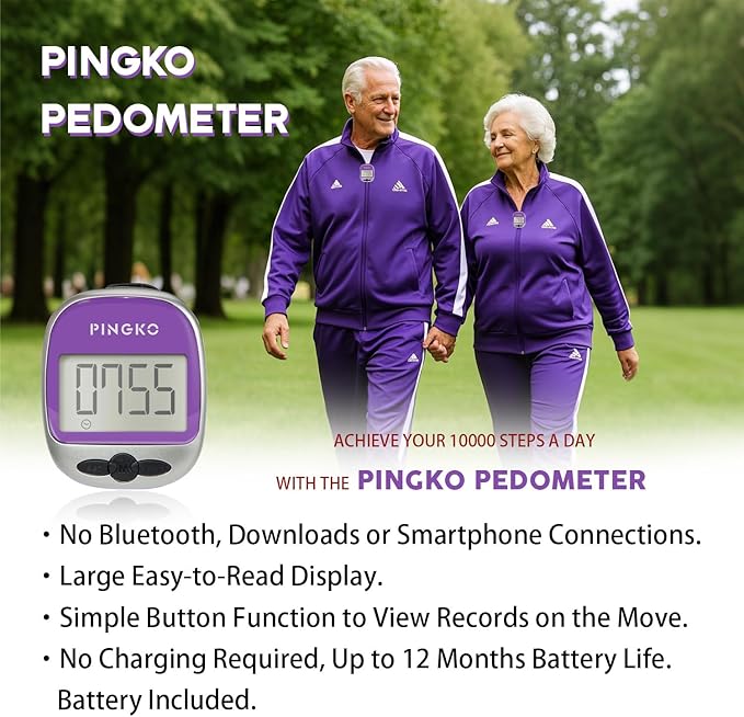 PINGKO Outdoor Multi-Function Portable Sport Pedometer Step/Distance/Calories/Counter