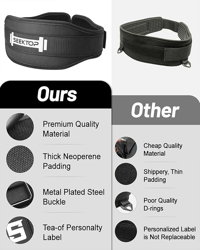 Seektop Weight Lifting Belt - Gym Lifting Belt 4 Inch