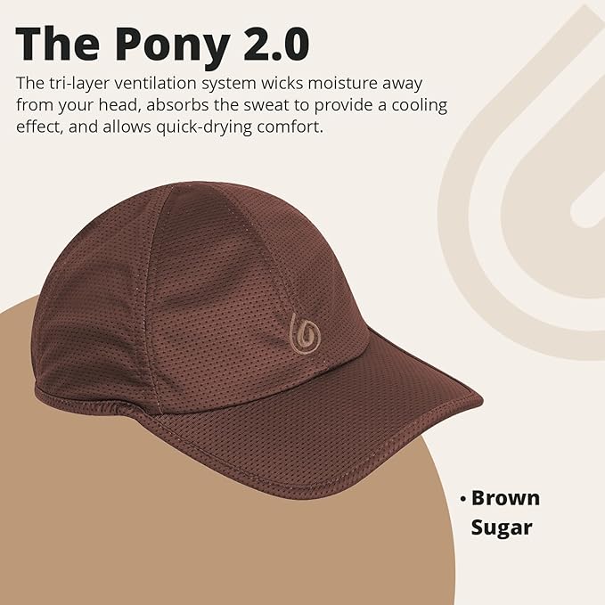 Pony 2.0 Sweat-Wicking Ponytail Hat for Women - Adjustable Baseball Cap for Running, Workouts, Tennis & Outdoors