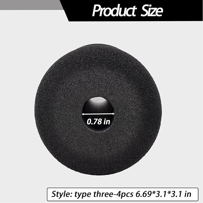 Protective Pads Cushion (6.69*3.1*3.1 in), Soft Foam Padding Sponge Rollers for for Exercise Equipment,Workout Machine-Sit ups, Barbell Bench
