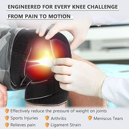 Plus Size Knee Brace for Women and Men, Innovative Cross-Pressure Adjustable Knee Support with Side Stabilizers for Meniscus Tears, Arthritis and Joint Pain Relief (5XL/6XL)