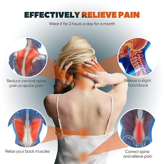 Posture Corrector For Women and Men, Fully Adjustable Back Brace Posture Corrector, Back Straightener Posture Corrector Providing Pain Relief From Neck, Shoulder, Back, Lumba (Large)
