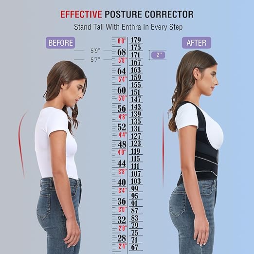 Back Brace Posture Corrector for Women and Men with Spine Vertical Alignment System, Lower Back Pain Relief, Back Straighter Instant Posture Corrector - Scoliosis