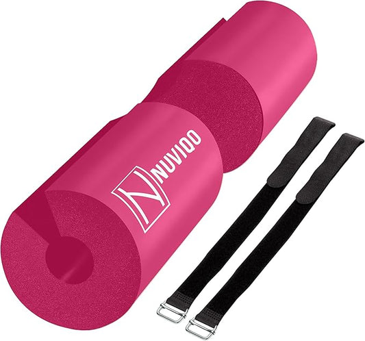 Barbell Pad Squat Pad for Lunges and Squats - Hip Thrust Pad for Standard and Olympic Bars - Provides Cushion to Neck and Shoulders While Training