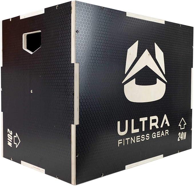 Plyo Box - Anti-Slip Wood 3-in-1 Plyometric Jump