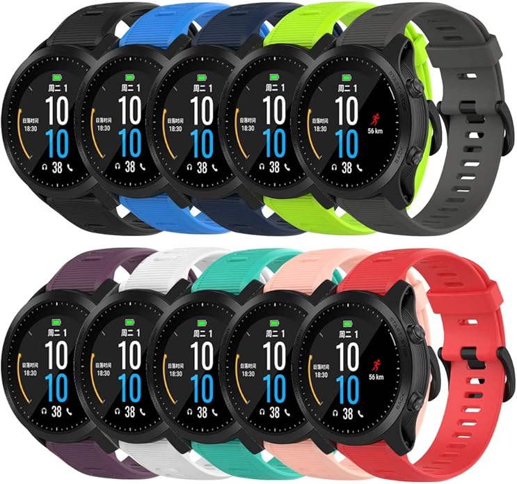 Band for Garmin Forerunner 945, Soft Silicone Replacement Watch Band Strap for Garmin Forerunner 935 Smart Watch (No Tracker)