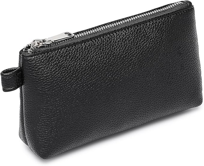 PU Leather Makeup Simple and Convenient Handbag Small Exquisite Storage Bag (Pu/Black)