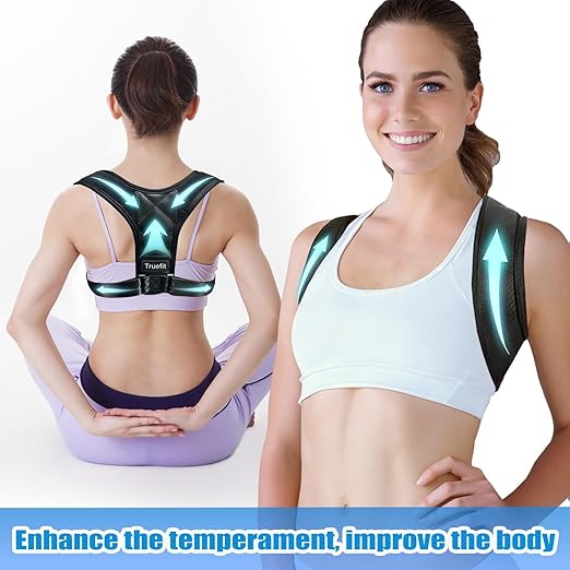 Posture Corrector Brace, Adjustable Back Support for Women and Men (Medium(105-143 LB))