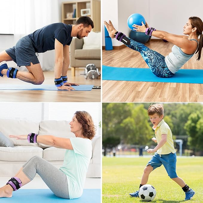 Sportneer Adjustable Ankle Weights for Women and Men:1 1 2 2 3 3 4 4 6 6 7 7 8 8 10 10 lbs