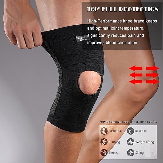Professional Knee Brace With Stabilizer For Men Women,Compression Knee Sleeve Support Brace for Pain Relief, Fast Recovery,Meniscus Tear,ACL,MCL,Arthritis,Running,Sport Protection