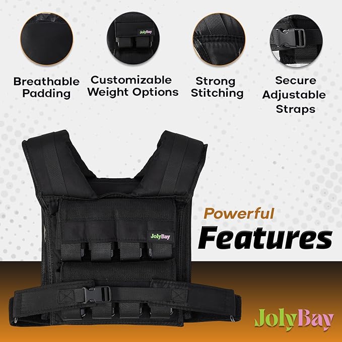 Adjustable Weighted Vest for Men β 20 LBS | 35 LBS Compact Fitness Vest with Durable Oxford Cloth, Ideal for Running, Cardio, CrossFit, Gym, Core Balance, Posture Support, and Strength Training