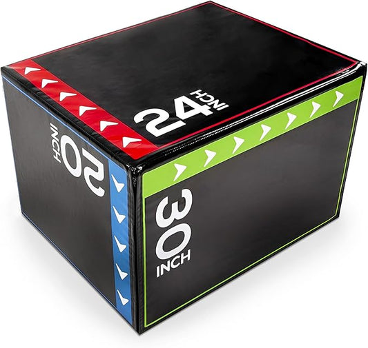 BalanceFrom Plyo Jumping Exercise Box, Home Gym Workout Trainer, Multiple Options