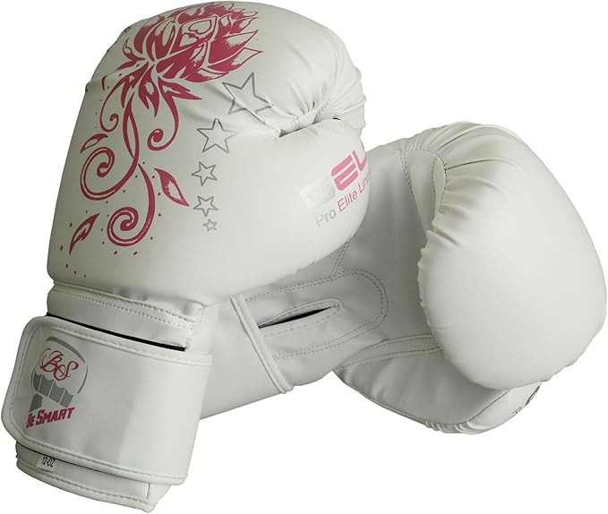 Be Smart Kids Boxing Gloves 4-12 Years 4oz 6oz Training Gloves for Children Sparring Youth Boxing Gloves Junior Training Mitts Punch PU Leather MMA Muay Thai Kick Boxing