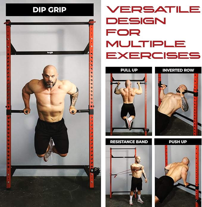 Yes4All 350 LBS Capacity - Dip Bars 2x2 with 1" SIDE