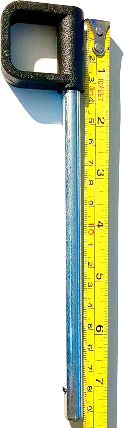 Pin Tensile 3/8 Diameter 5-1/2" Locking Space | Universal Fitness Eqpt Weight Stack Replacement SELECTOR Key | Detent Hitch PINS | Chrome Plated Steel