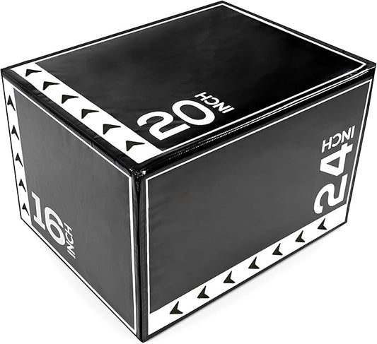 BalanceFrom Plyo Jumping Exercise Box, Home Gym Workout Trainer, Multiple Options