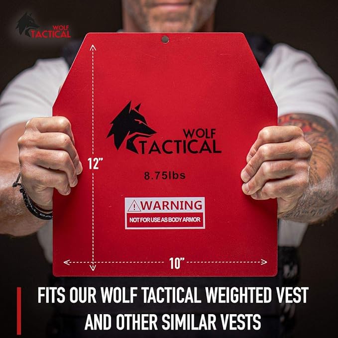 WOLF TACTICAL Weight Vest Plates - 5.75/8.75/14.5/19.75LB Pairs