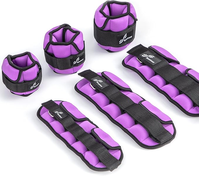 Sportneer Adjustable Ankle Weights for Women and Men:1 1 2 2 3 3 4 4 6 6 7 7 8 8 10 10 lbs