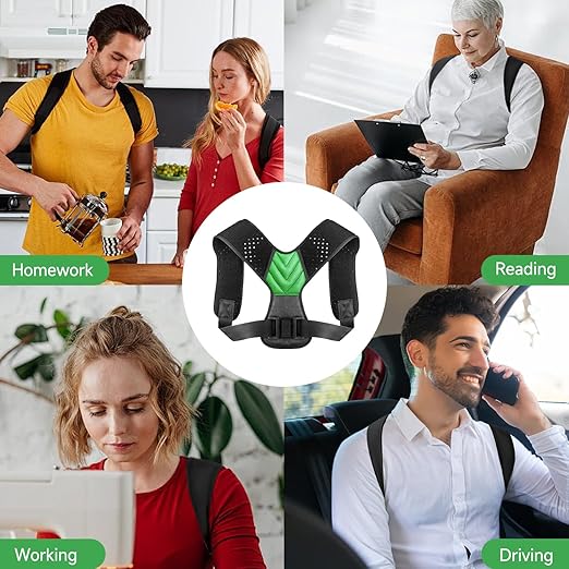 Posture Corrector for Men and Women, Adjustable Shoulder Brace, Invisible Back Support Brace Shoulder Straightener for Neck Shoulder & Upper Back Pain Relief, Medium