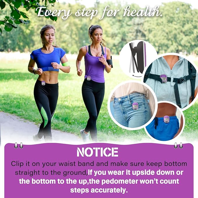 PINGKO Outdoor Multi-Function Portable Sport Pedometer Step/Distance/Calories/Counter