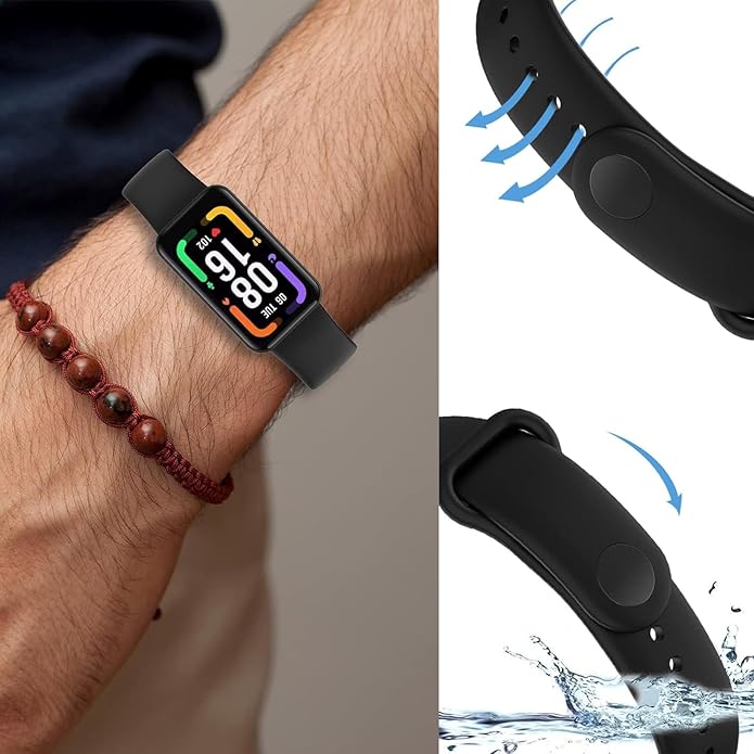 Bands Compatible for Xiaomi Redmi Smart Band Pro Strap Replacement Classic Sport Wristband for Women Men, Breathable Waterproof Smartwatch Band Accessories for Redmi Smart Band Pro