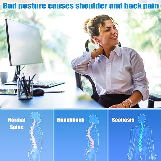 Posture Corrector Brace, Adjustable Back Support for Women and Men (Medium(105-143 LB))
