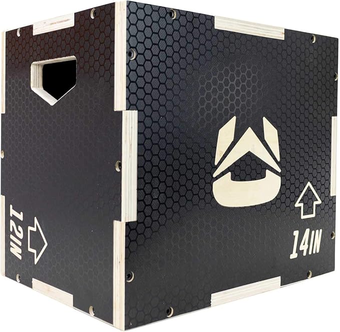 Plyo Box - Anti-Slip Wood 3-in-1 Plyometric Jump