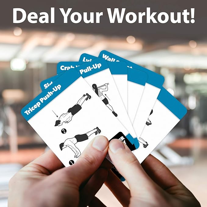Quickfit 2 Pack - Dumbbell Workout Poster & Bodyweight Exercise Card Set